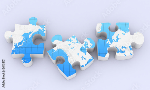 global map puzzles comunication
