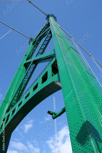 tower of lions gate bridge photo