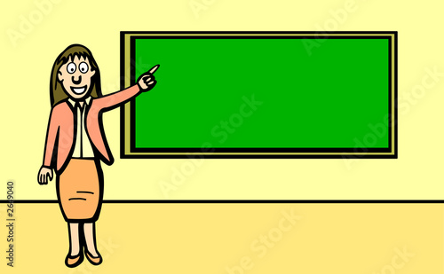 teacher in a classroom
