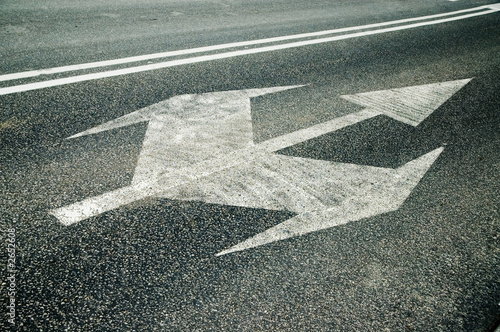 dynamic arrows on the street