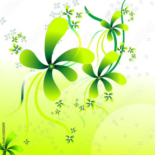 Fototapeta green motif