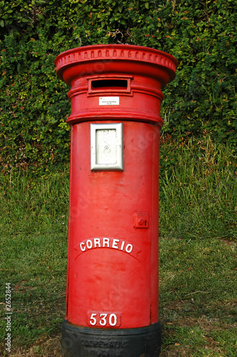 azores red post box