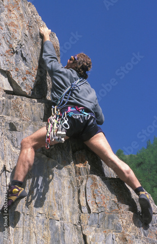 Obraz na płótnie alpinista