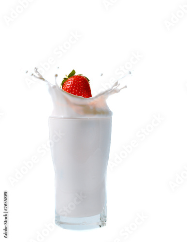 Принти на полотні strawberry splash
