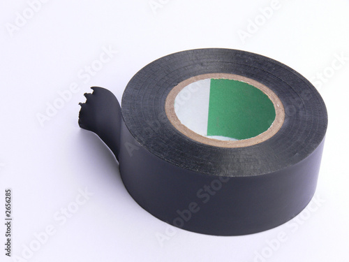 black scotch tape, isolation