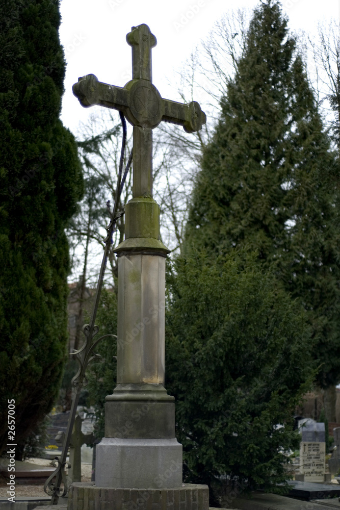 cross on a cementery