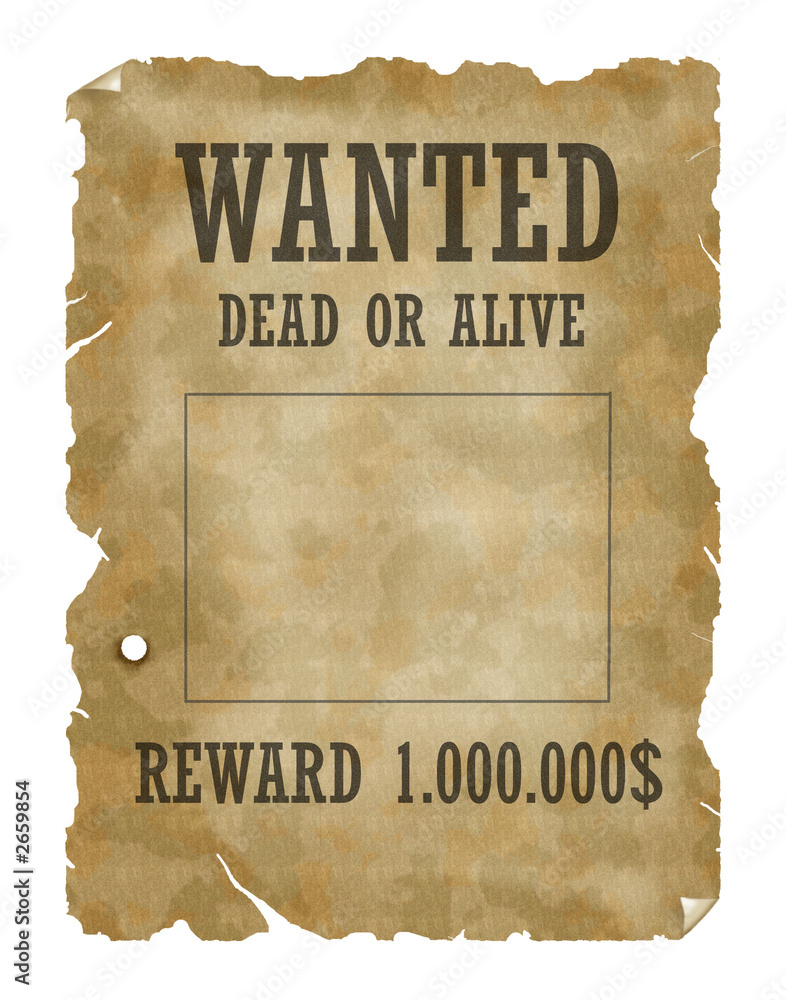 wanted dead or alive Stock Illustration