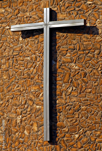 cross on brick