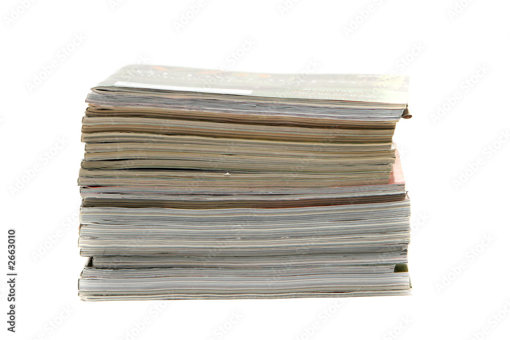 stack of magazines stack of magazines