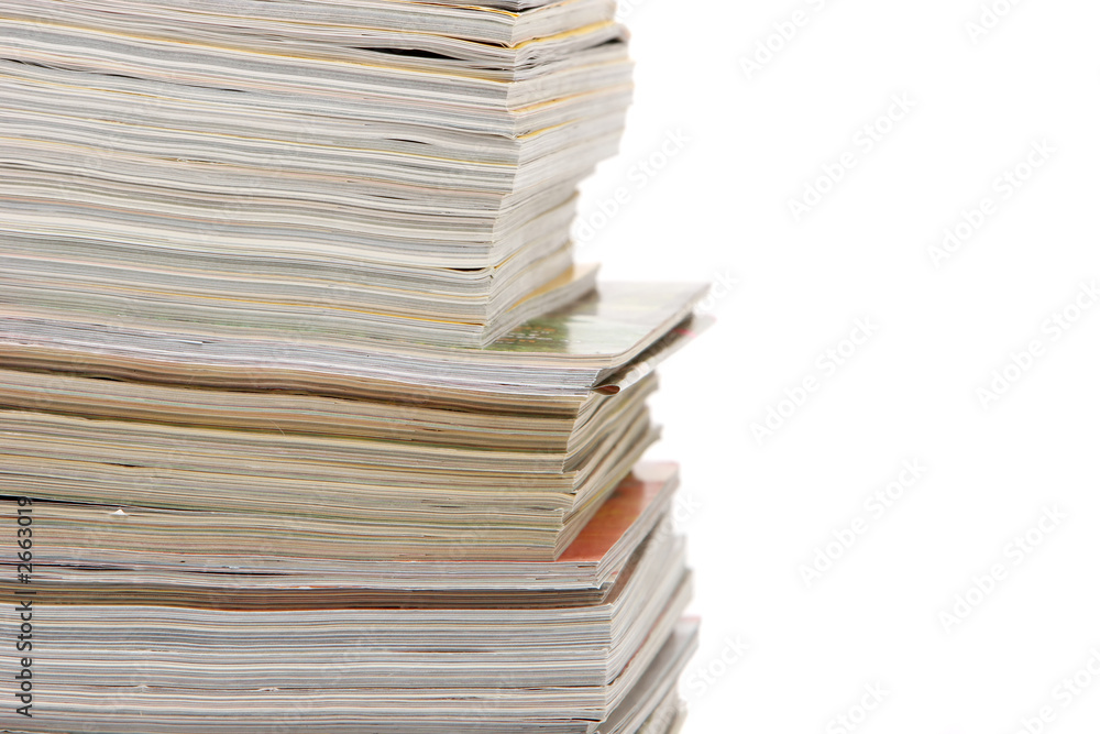 stack of magazines stack of magazines
