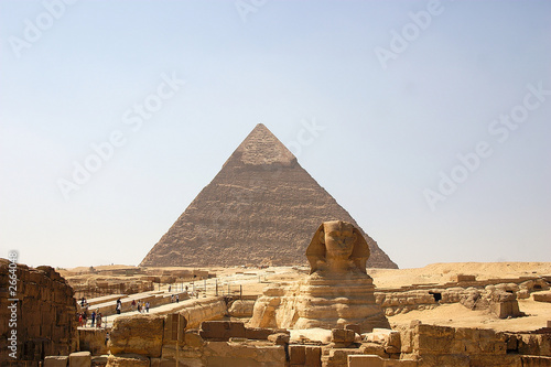 pyramids at giza - egypt photo