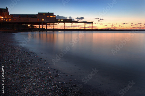 aberystwyth pier by night