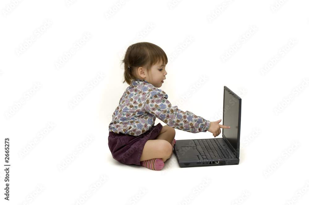 child with laptop child with laptop