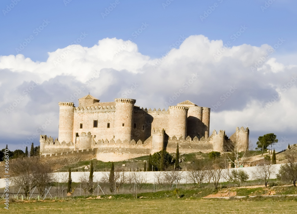 Obraz premium castillo de belmonte landscape