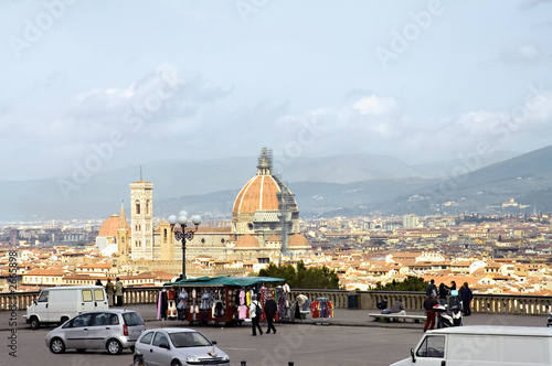 scenic view of Florence city, Italy