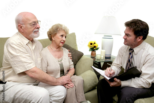 counseling session or salesman