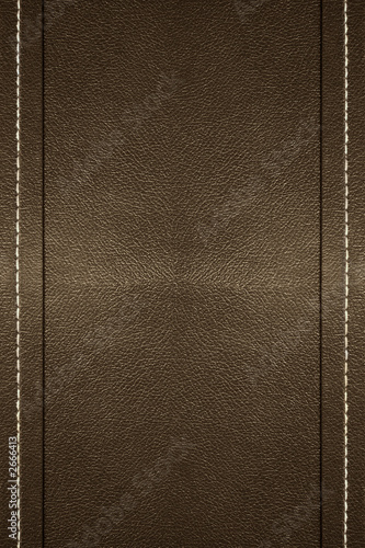 stitched leather