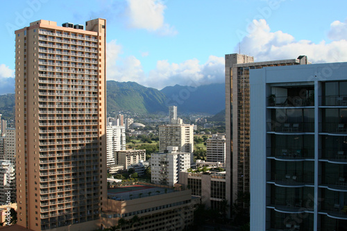honolulu buildings and sky
