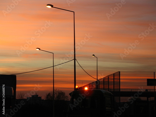 lights in the sunset...