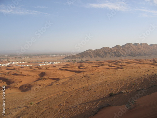 aerial view from fossil rock