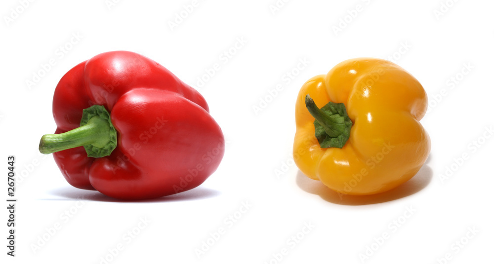 yellow sweet pepper isolated on white yellow sweet pepper isolated on white