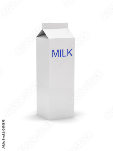 gable top carton with a label - milk