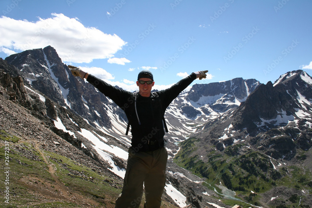 mountain hiker