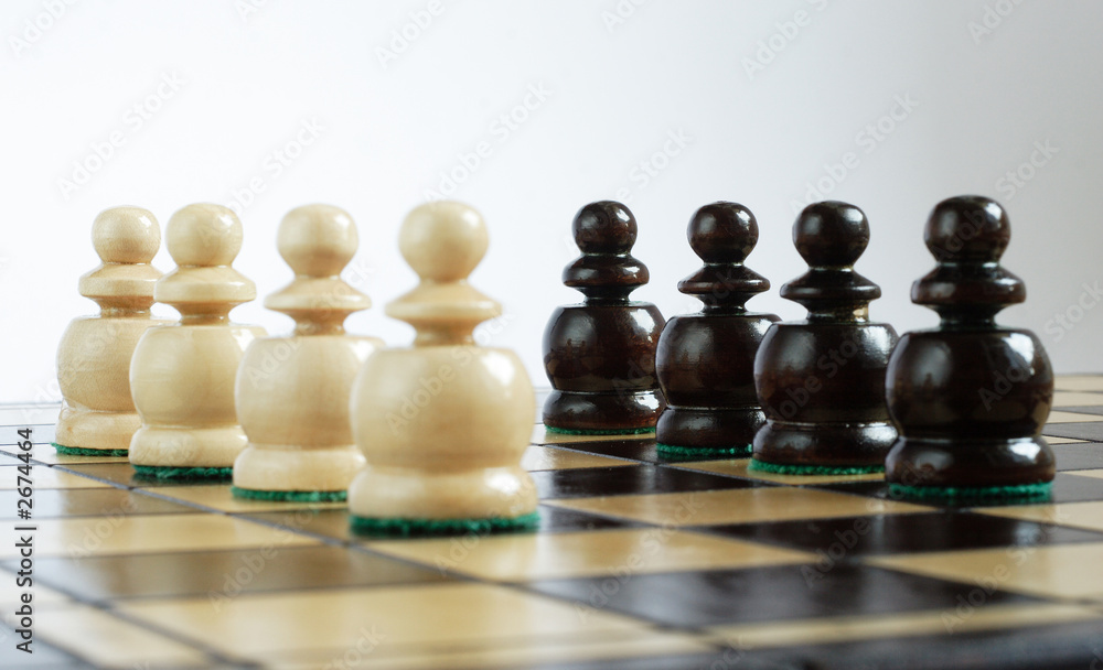 two teams in opposite