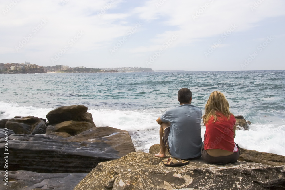 couple at manly beach