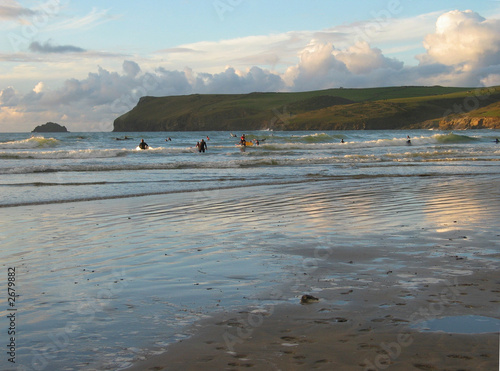 evening surfers