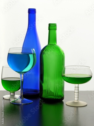 blue and green colours