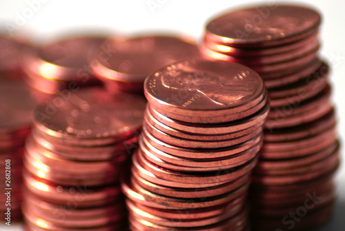 close up pennies