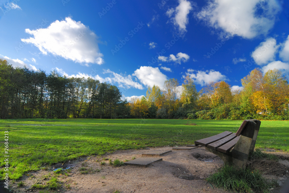 Obraz premium blau himmel