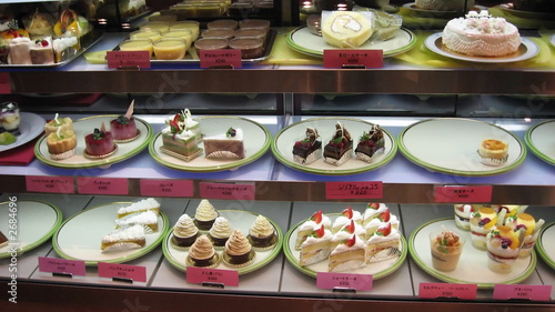 japanese dessert display