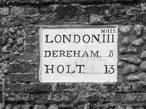 old norfolk road sign