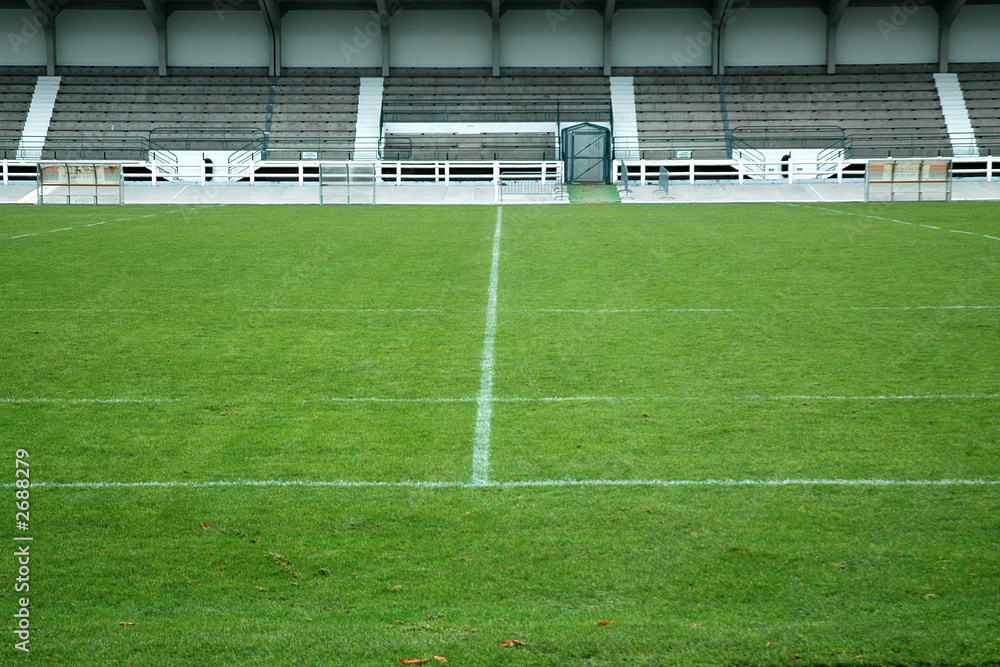 Fototapeta premium football - terrain et tribune