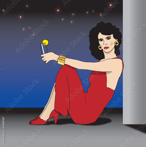 donna seduta