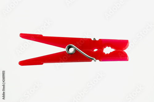 Canvas Print red clothes-peg