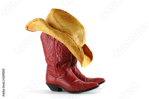 boots and hat