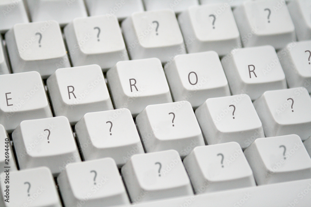 tastaur mit fragezeichen und den wort error tastaur mit fragezeichen und den wort error