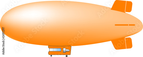 orange blimp photo