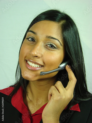 asian customer service operator