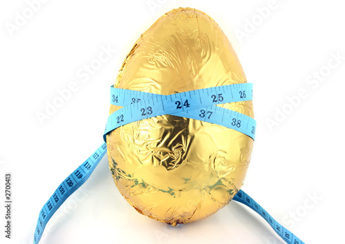 easter egg with tape measure