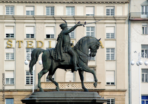 banus jelacic denkmal in zagreb