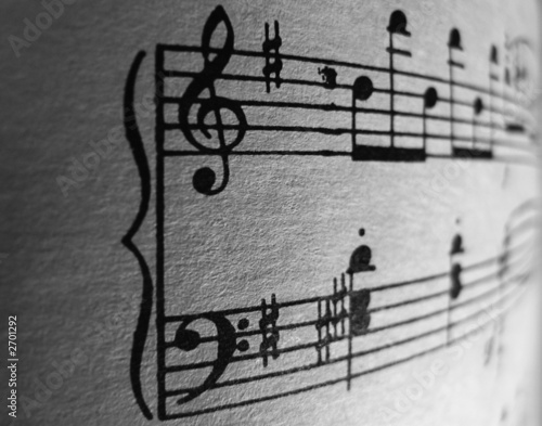 Принти на полотні music notes