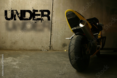 motorbike in the basement