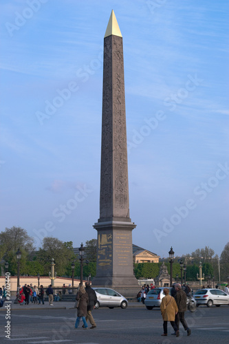 egyptian obelisk on place de la concorde, paris, f