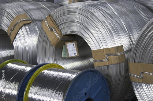 big spool of aluminum wire