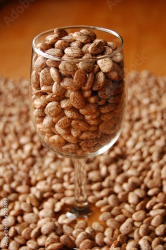 beans in glass