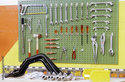 Bild auf Leinwand tableau porte-outils